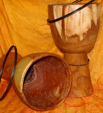 Djembe Trommel Bausatz, Lenke Holz, von Djembé Art