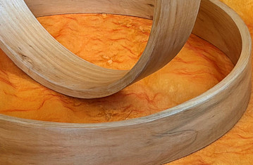Rahmentrommel Bausatz Weiden Holz