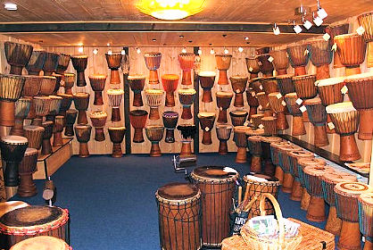 Djembe Drum Display Room